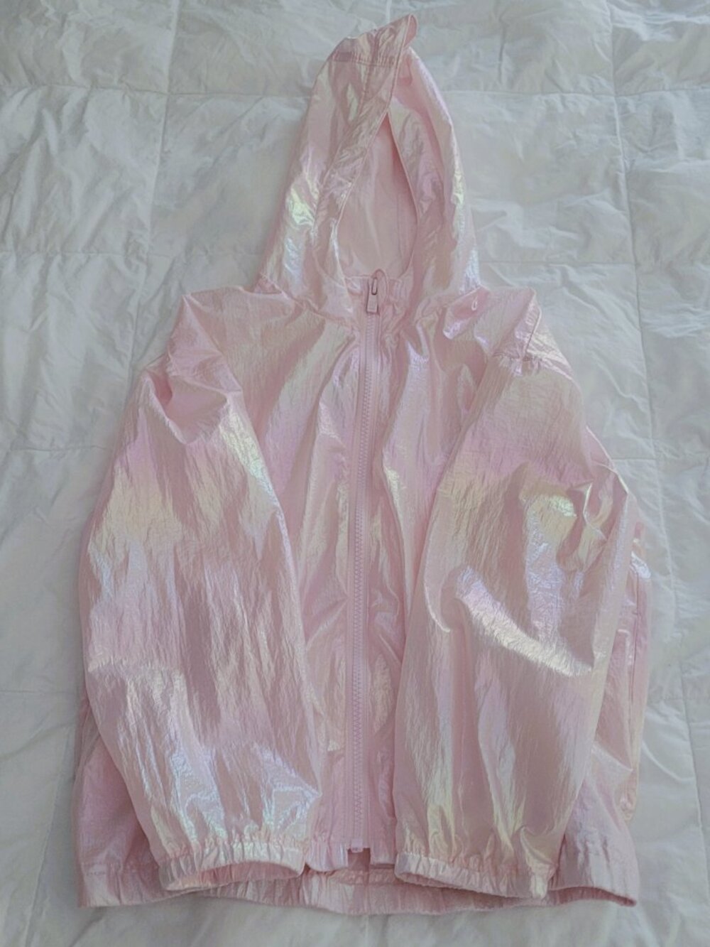 Gap Pink Iridescent Tissue-Weight Windbreaker 8 (M)